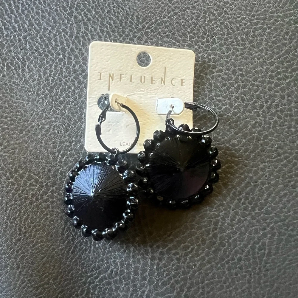 Influence Iridescent Hoop Earrings - Picture 2 of 2